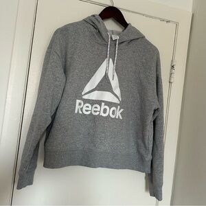 Reebok Grey Cropped Hoodie